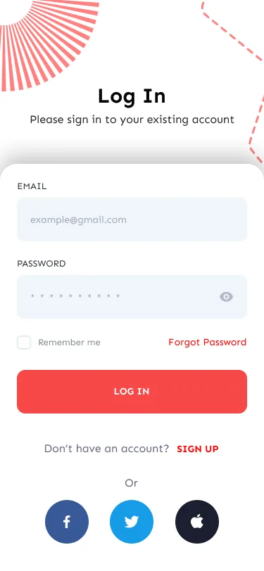 Log in