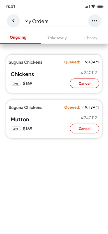 My orders